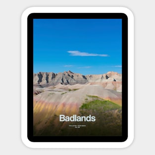 Badlands National Park Sticker